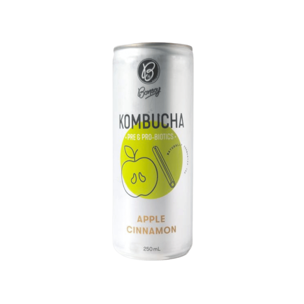 Bonsoy Kombucha Apple Cinnamon 250ml (12 pack)
