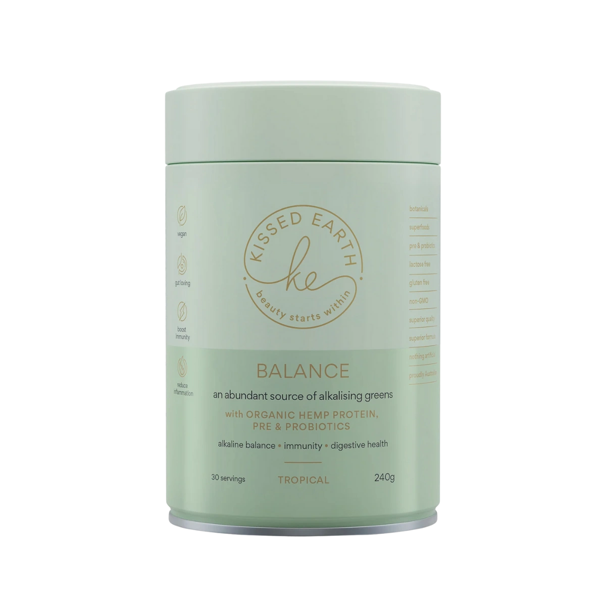 Balance - Organic Super Greens, Pre & Probiotics 240g